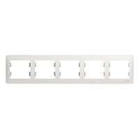 Рамка GLOSSA 5м белый, горизонтальная (упак-5шт) SchE          