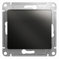 Переключатель с/у GLOSSA 1кл. антрацит, механизм IP20 10А на 2 направления (упак-20шт) SchE          