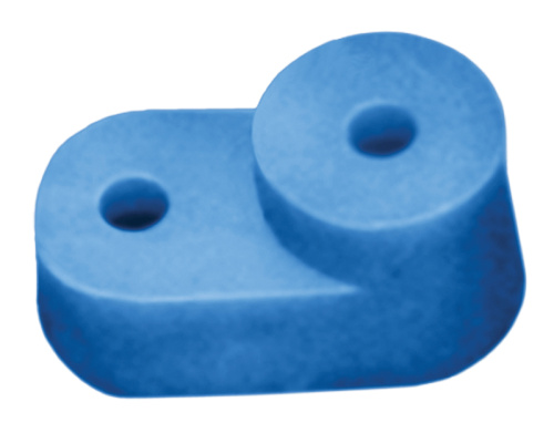 Изолятор угловой для "0" шины синий ИЭК                                        