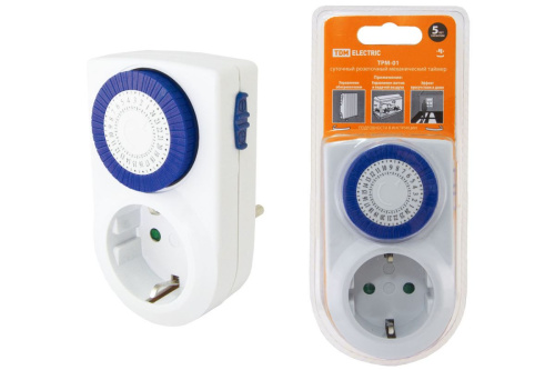 Таймер розеточный ТРМ-01-30мин/24ч-16А ТДМ                                        