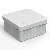 Коробка распределительная для прямого монтажа двухкомпонентная HF 80х80х40 (132шт/кор) Промрукав          