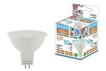 Лампа светодиодная 10Вт MR16 230В 6500К–GU5,3 Народная ТДМ          