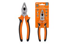 Пассатижи (плоскогубцы), с двухкомпонентными рукоятками,  CR-V сталь 160 мм, серия "Алмаз" ТДМ          