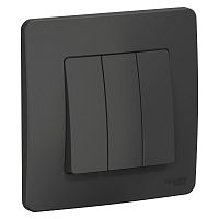 Выключатель с/у Бланка 3кл антрацит IP20 10А (упак-10шт) SchE          