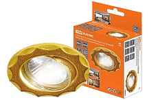 Светильник встраиваемый поворотный Gu5.3 MR16 СВ 02-07 золотой блеск/золото, круглый ТДМ          