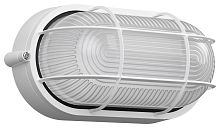 Светильник НПП  60Вт Е27 НПП1402 белый овал с решеткой, инд/упак IP54 ИЭК           